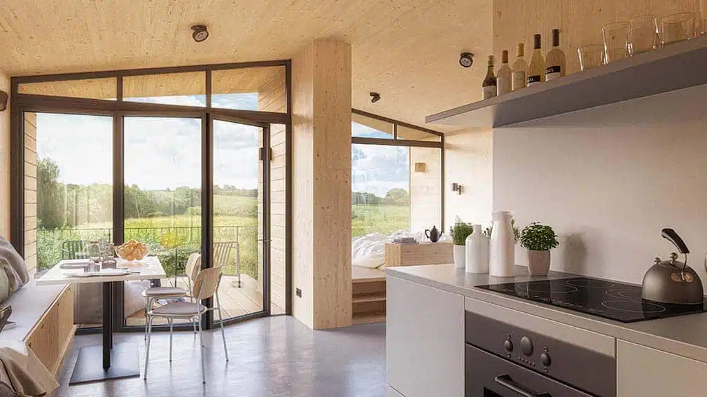 Innenansicht vom Ostsee Baumhaus