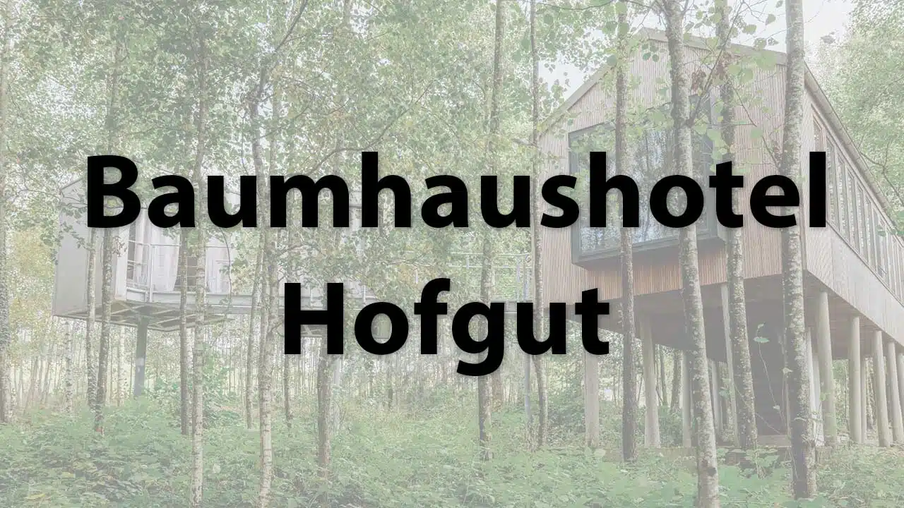 El hotel de casas del árbol Hofgut en Baviera