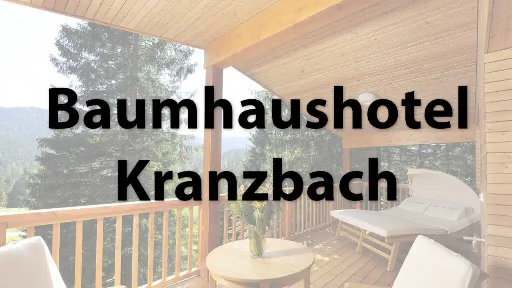 View from the terrace of the Kranzbach tree house hotel.