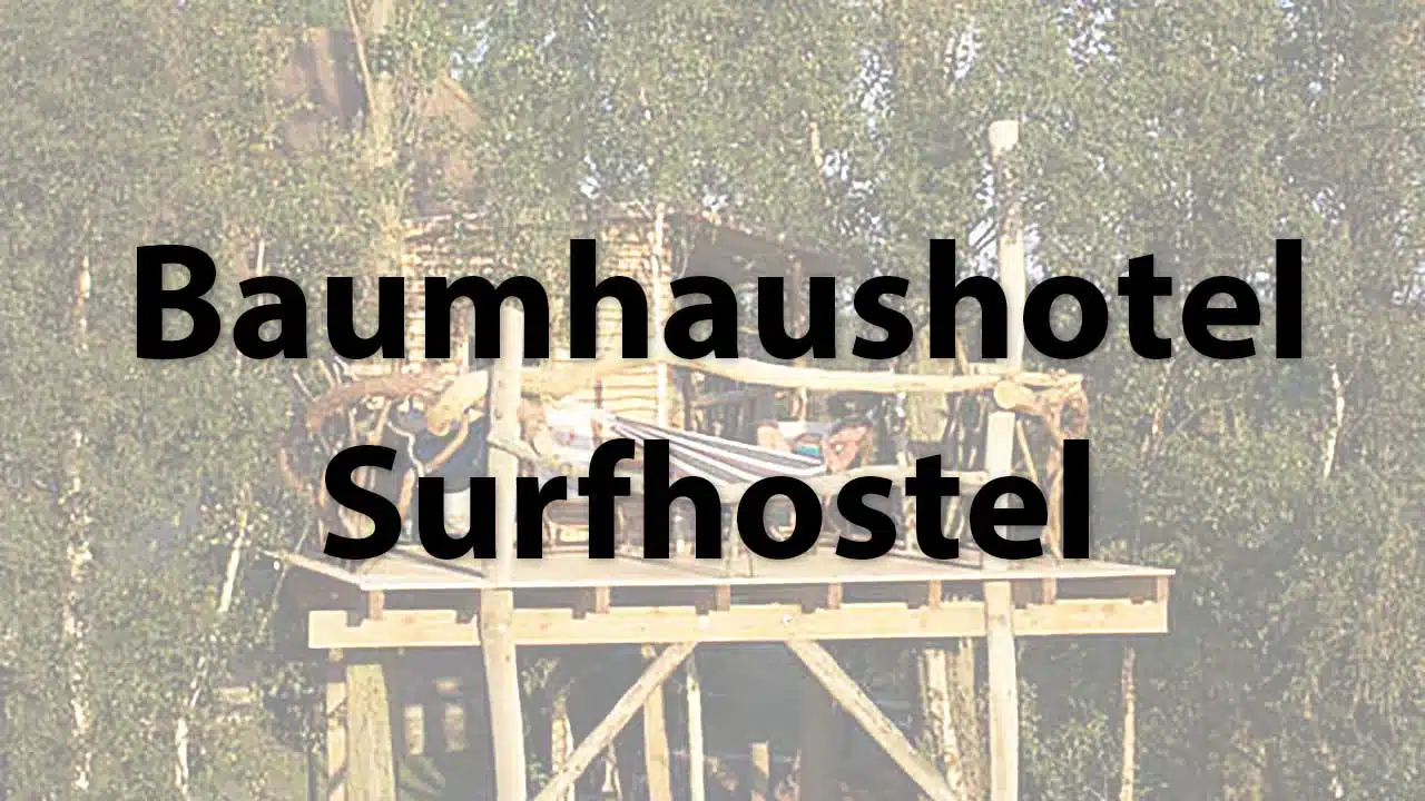 Tree house hotel Surfhostel Ummaii on Rügen