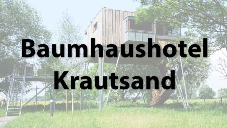 Das Baumhaushotel Elbinselhof Krautsand in Niedersachsen.