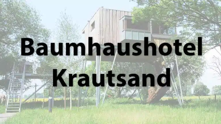 L'hôtel de cabanes dans les arbres Elbinselhof Krautsand en Basse-Saxe.