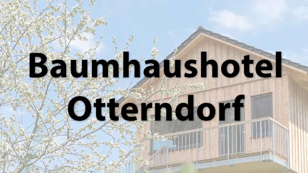 Tree house hotel Otterndorf in Lower Saxony.