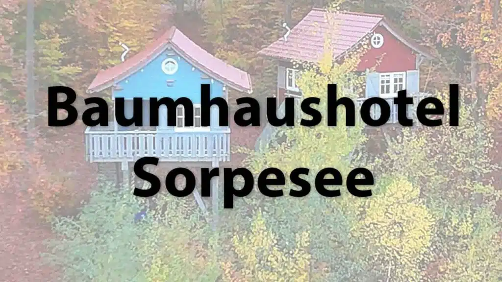 Tree houses at Lake Sorpe