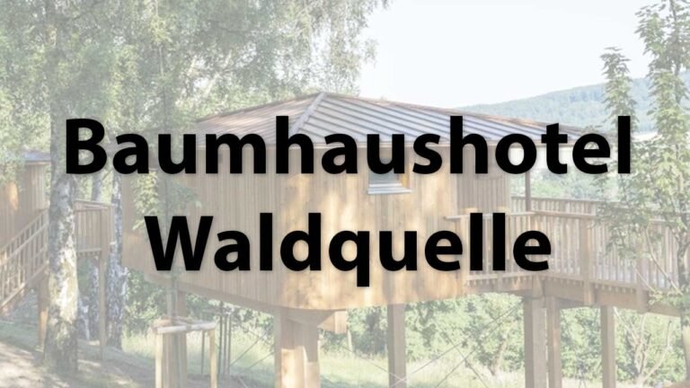 Das Baumhaushotel Waldquelle in Aerzen.