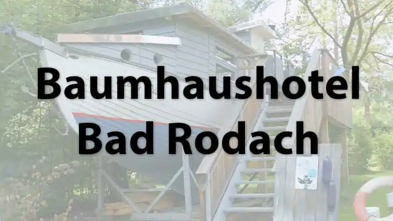 Tree house hotel in Bad Rodach at the Waldbad